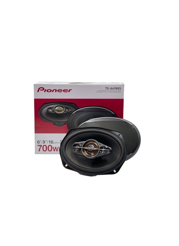 Pioneer - TS-A6988S 700W Max/120W RMS 5-Way Speaker, 9-Inch Length x 6-Inch Height, Black - Image 1
