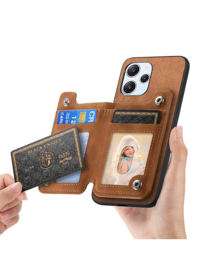 S-TOP Case For Redmi Note 14 Pro+ 5G Retro MagSafe Zipper Wallet Card Bag Back Phone Case - Image 4