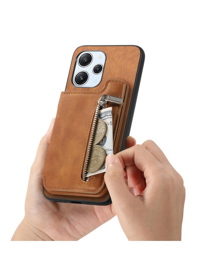 S-TOP Case For Redmi Note 14 Pro+ 5G Retro MagSafe Zipper Wallet Card Bag Back Phone Case - Image 5