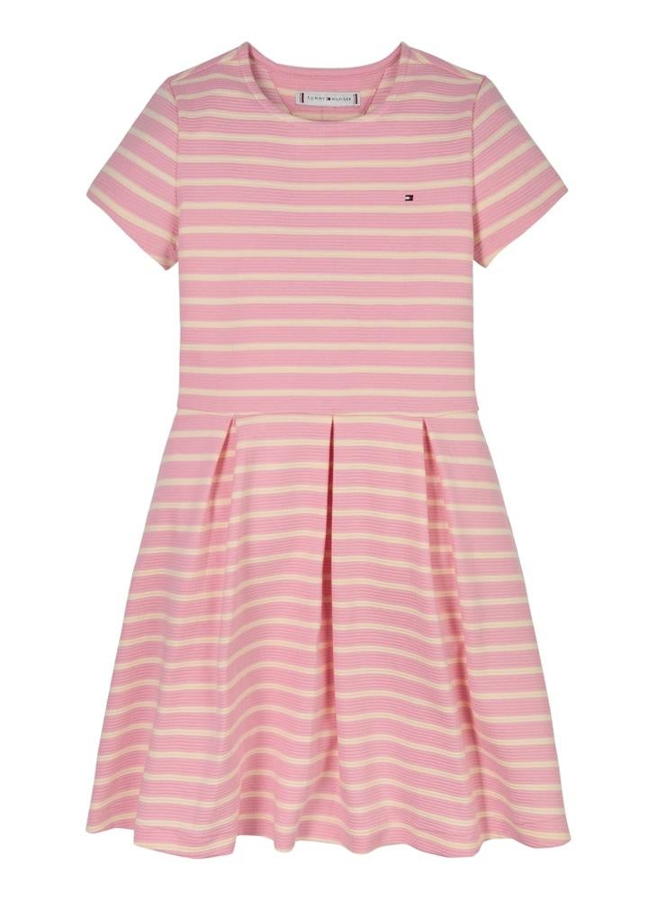 TOMMY HILFIGER - Youth Ottoman Skater Stripe Mini Dress - Image 1