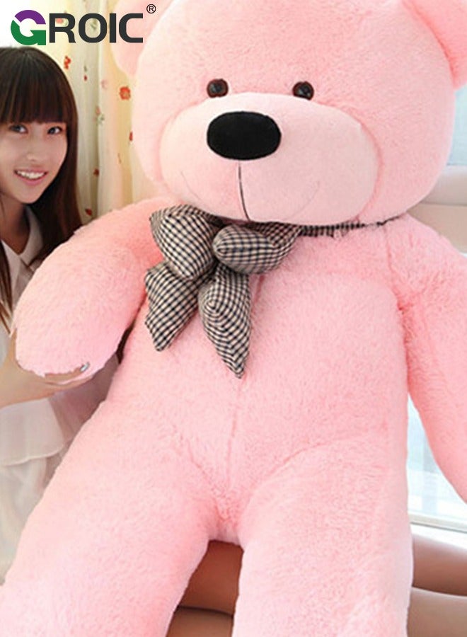 GROIC Big Teddy Bear Plush Stuffed Animals Soft Adorable, Cuddly Stuffed Teddy Large Fluffy Teddies Plush Toy Gift for Kids Birthday Wedding Decorations 31.5 Inch - Pink - Image 4