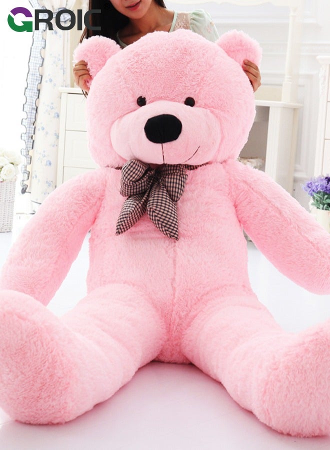 GROIC Big Teddy Bear Plush Stuffed Animals Soft Adorable, Cuddly Stuffed Teddy Large Fluffy Teddies Plush Toy Gift for Kids Birthday Wedding Decorations 31.5 Inch - Pink - Image 3