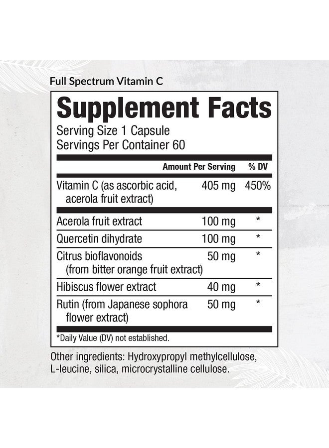 Equilife Full Spectrum Vitamin C Immune Supplement Helps Regulate Irritation Responses Boosts Metabolism Promotes Longlasting Moisture In Skin Easytouse (60 Capsules) - Image 3