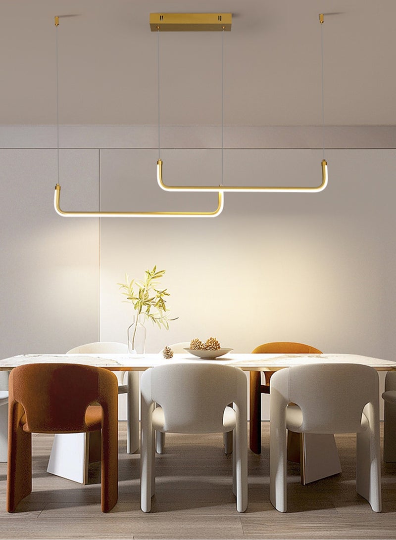 LOOPITYS 90CM - Three color temperature - Modern luxury - Restaurant pendant light, bedroom pendant light, 150cm height adjustable,chandelier - Image 1