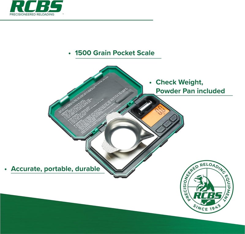 RCBS 1500 Grain Pocket Scale_98914, Green - Image 2
