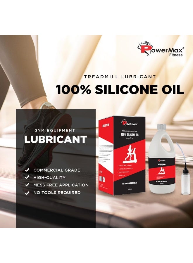 PowerMax PMS-1000 Multi-Purpose 100% Pure Silicone Treadmill Lubricant, Full Belt Width Lubrication, No Odor & No Propellants, Nozzle Cap for Easy Application for All Treadmills - Image 2