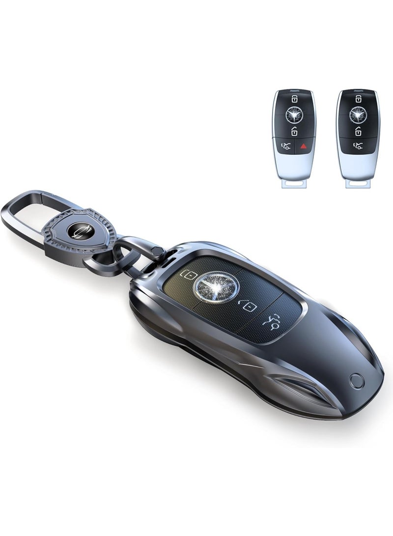 NOSKIN Smart Remote Key Case Shell Fit for Benz CLS CLA CLK AMG CLK GLC GLE GLS SLK ML SL SLK A B C E R S G (Classic Black，Fit for Benz-A) - Image 1