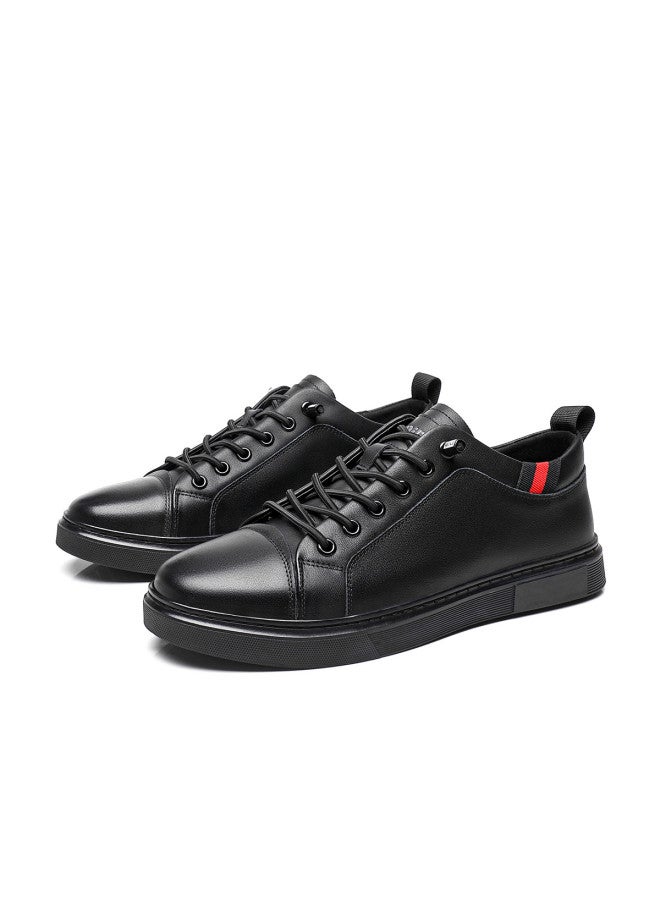 15MINS Top Grain Leather】spring Men's Casual Sneakers - Slip-on Convenient Loafers For Everyday Wear - Image 5