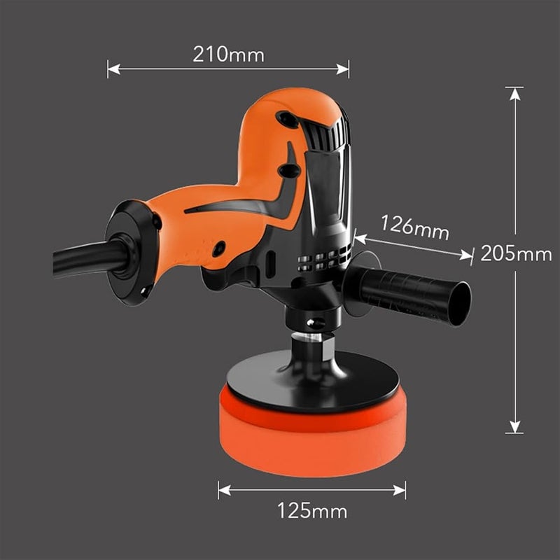 Bahels Portable polishing machine Professional 980W Electric Car Polisher Polishing Machine Six Gears Adjustable Speed Car Electric Polisher Waxing Machine Low noise - Image 3