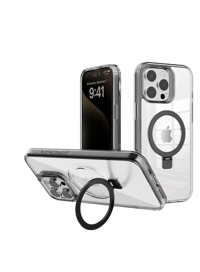 MagSafe Protective Case for Apple iPhone  15, 【Full Shockproof Protection】 Slim Phone Case with Strong Magnets, Anti-Yellowing, Anti-Drop & Kickstand Feature - Image 1