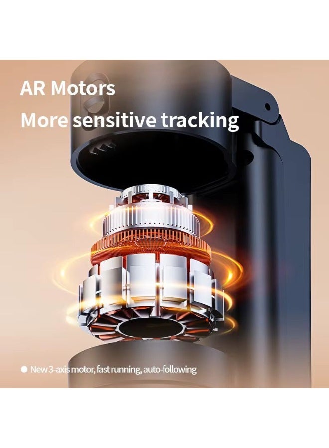 BlueFire AI Auto Following Tripod with Face Tracking, Wireless Remote Control, 360° Rotation, Adjustable Height up to 160cm, Aluminum Alloy Selfie Stick Tripod, Intelligent Shooting, Live Streaming Stand, Portable Foldable Tripod for Smartphone Video Recording - Image 4