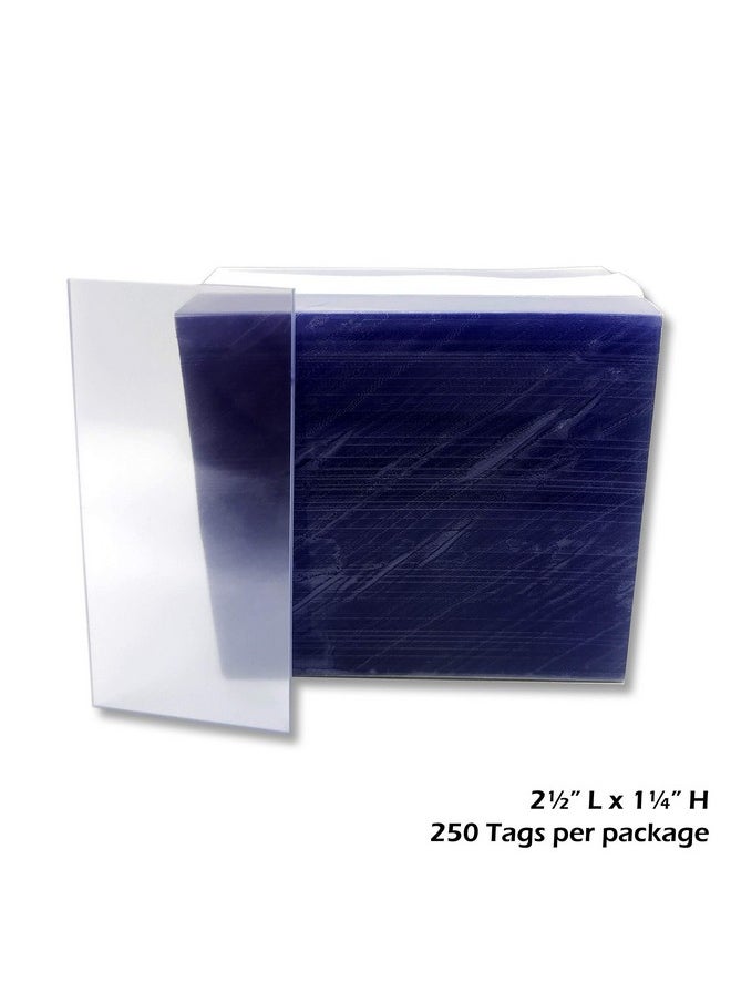 Store Fixtures Direct 1.25X2.5" Clear Plastic Tags, Shelf Label Holders - 1000 Pack  - Image 2