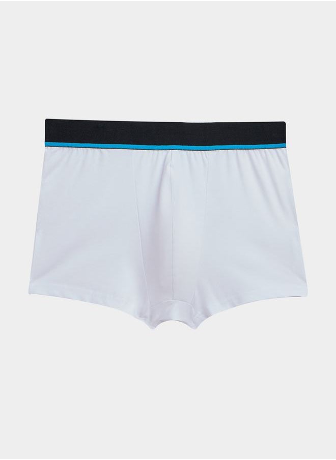 Styli - Solid Elastic Waistband Trunks - Image 1