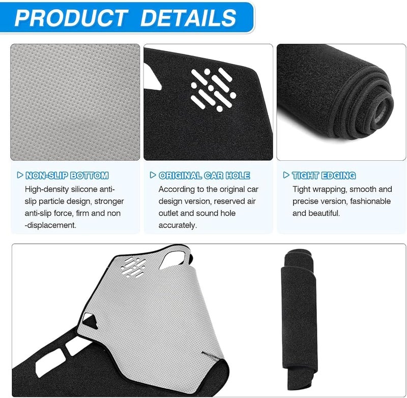 Cartist Custom Dash Cover for Dodge Charger 2011-2023 Accessories Dashboard Cover Non-Slip Mat Anti-Glare Mat - Image 3
