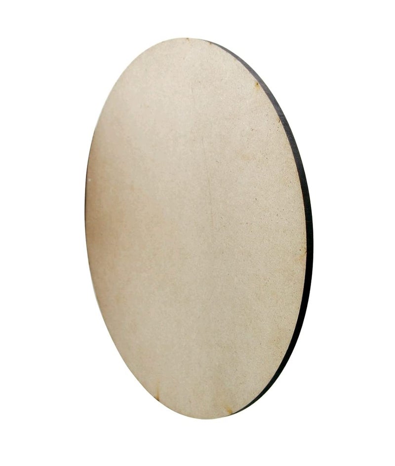 Generic 53ARTS MDF Craft Board Round Circle 4mm Thick Pack of 10 for Home Decor Multipurpose DIY Painting Decoupage Art and Crafts 12 inch  - Image 2