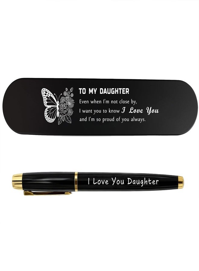 TANWIH To My Daughter Gifts - Engraved Pen Gift Set for Daughter - Daughter's Birthday Graduation Gifts from Mom Dad - Image 1