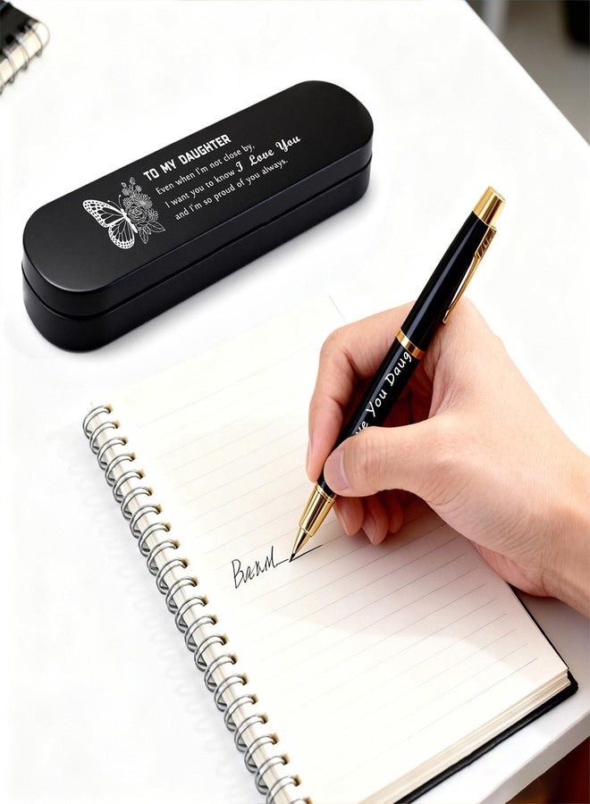 TANWIH To My Daughter Gifts - Engraved Pen Gift Set for Daughter - Daughter's Birthday Graduation Gifts from Mom Dad - Image 5