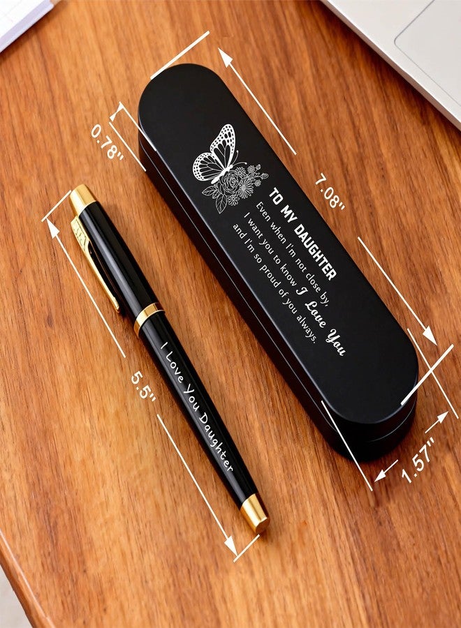 TANWIH To My Daughter Gifts - Engraved Pen Gift Set for Daughter - Daughter's Birthday Graduation Gifts from Mom Dad - Image 3