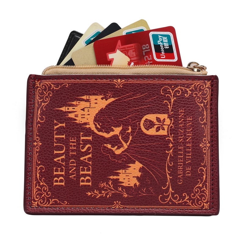ASVP Shop Beauty and the Beast Card Holder Mini Book Wallet Coin Purse Book Card Purse Book Cardholder Fairy Tale Valentineâ€™s Day Present - Image 4