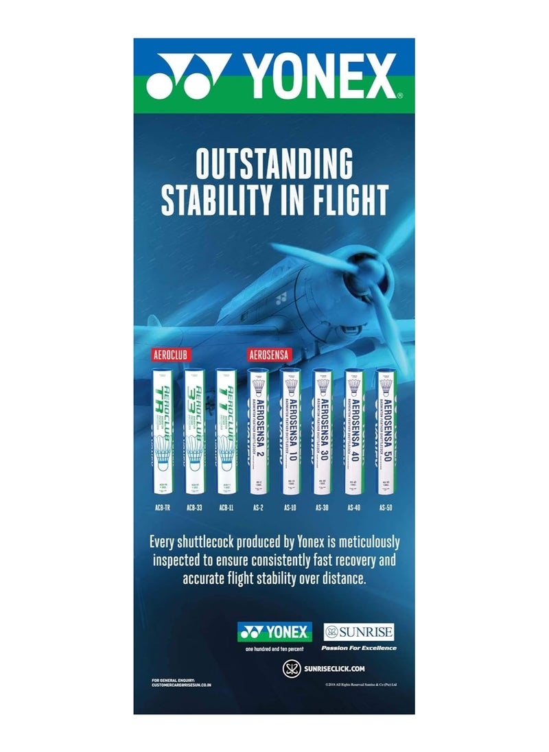 Yonex Aerosensa Shuttlecock, Pack Of 12  - Image 5