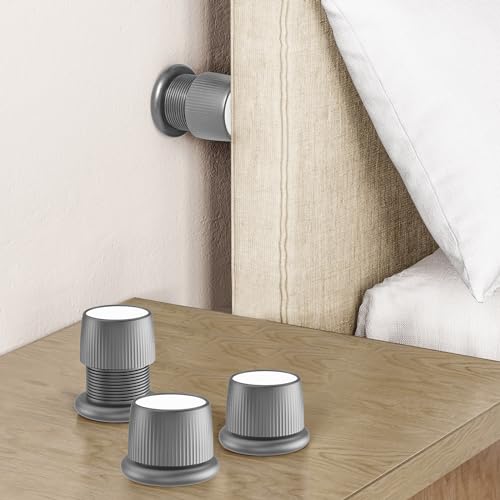 xuenair Adjustable Furniture Bed Risers 1626 inch Bed Risers Gray Durable Plastic and Anti Slip Couch Risers 2 inch for Sofa Bed Table and Chair LiftsGray 4 pcs - Image 1