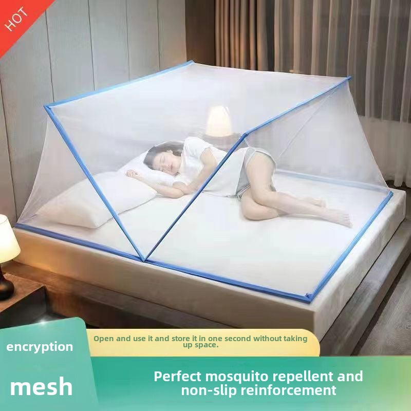 2025 New Summer Installation-Free Foldable Mosquito Net Home Encrypted Portable Children's Student Dormitory(Pink, 80*190*80) - Image 3