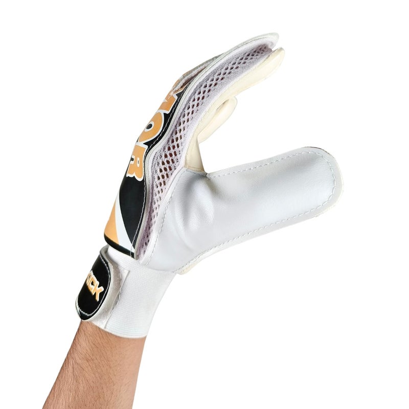 Prokick Armor Football Goalkeeper Gloves with Latex Palm for Extra Grip | Elastic Wrist Support & Protective Straps | Breathable & Durable | Ideal for Soccer Matches | in-Box: 1 Pair of Gloves (S) - Image 3