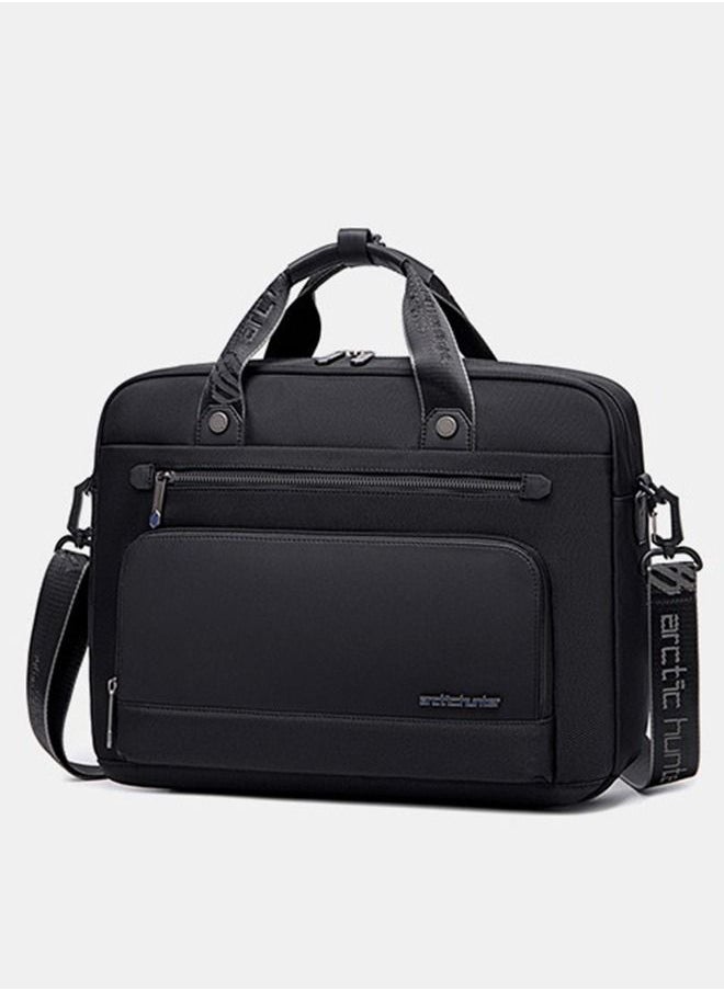 ARCTIC HUNTER - GW00017 Waterproof Anti Theft Business Casual High Quality Messenger Bag, Black - Image 1