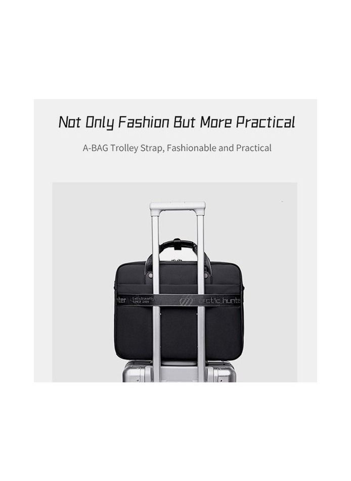 ARCTIC HUNTER - GW00017 Waterproof Anti Theft Business Casual High Quality Messenger Bag, Black - Image 1