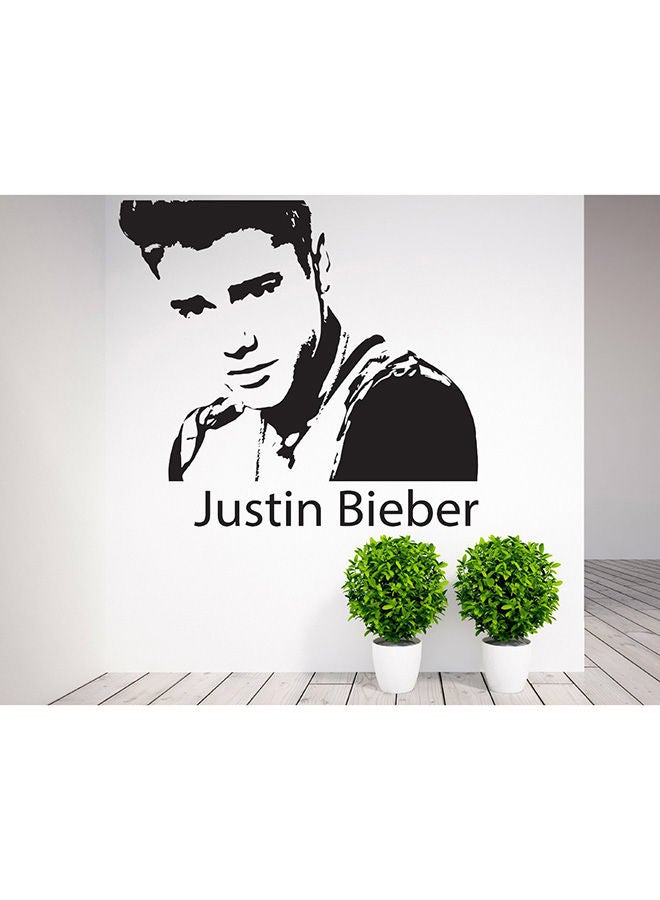 NIBEMINENT Justin Bieber Wall Sticker Black 80x80cm