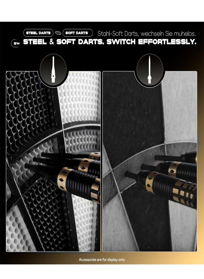 Bukela 3 Pack Dart Set, Darts Metal Tip Set,Steel Tip Darts with 10 dart flights, Dart Suit with Steel Needle Darts, Aluminum Shaft Metal Dart Set - Image 4
