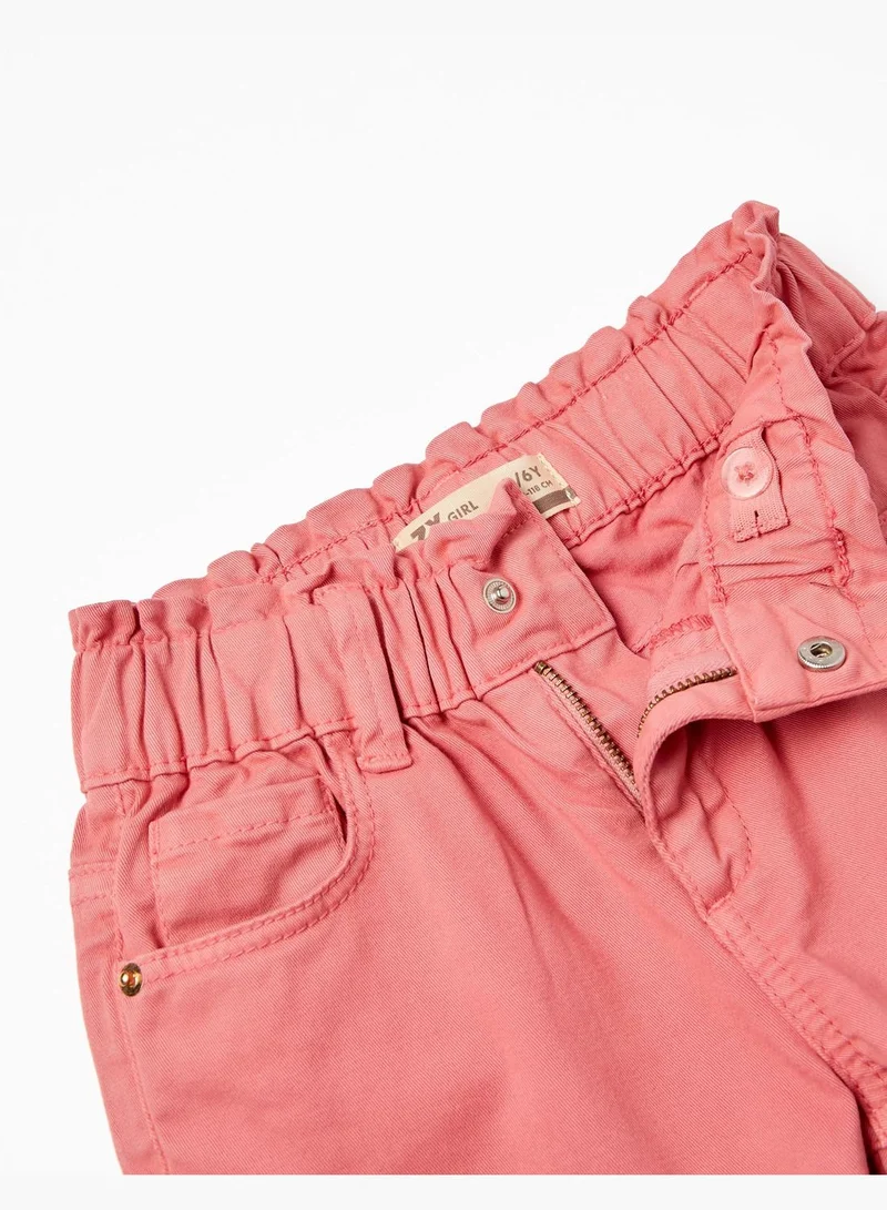 زيبي Zippy Twill Paperbag Trousers For Girls