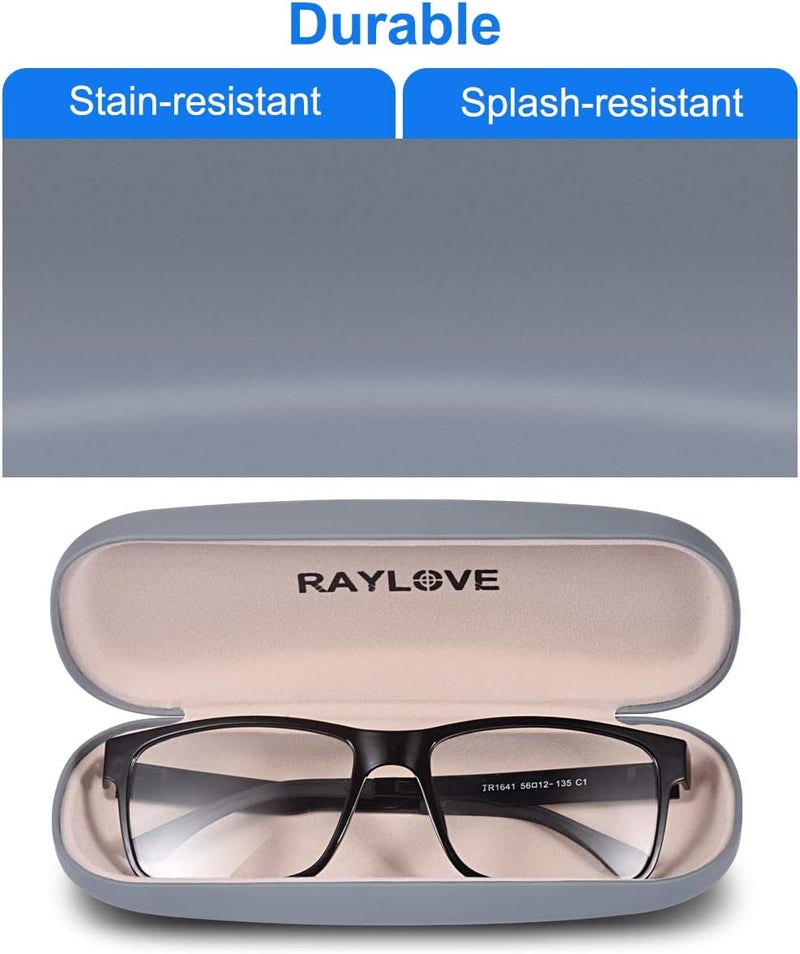 RayLove علبة نظارات راي لوف الصلبة للجنسين، حافظة واقية للنظارات - Image 4