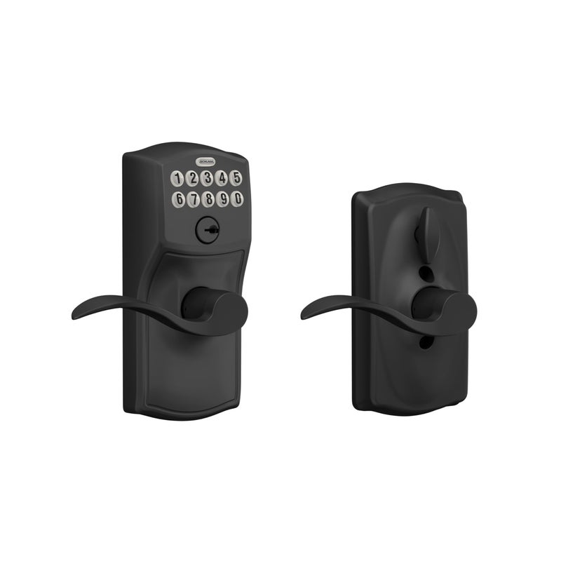 SCHLAGE FE595 CAM 622 Acc Keypad Entry with Flex Electronic Lock, Matte Black - Image 1