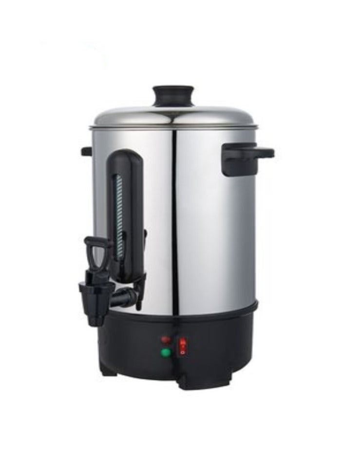 Microplus Water Urn Boiler, 16 Litre Large Capacity, One Hand Use, Stainless Steel, Lockable Lid, External Water Gauge And Cool Touch Handles For Safety, 2000W Silver PS-4758 - Image 1