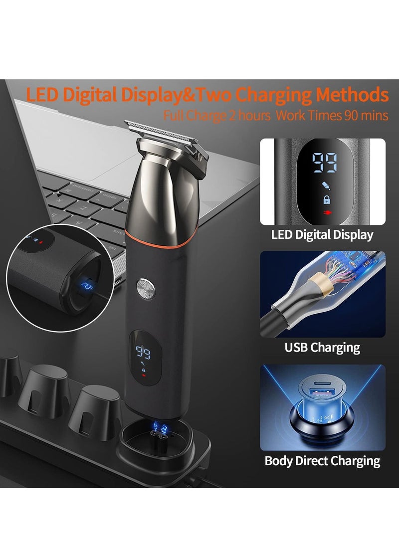 NIBEMINENT Beard Trimmer for Men Multifunctional Hair Mens Electric Clipper Suitable Mustache Body Nose Ear Facial Trimmers - Image 3