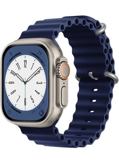 Corrugated Ocean Silicone Band Strap for Apple Watch 8 41MM - FC006
