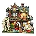 Spilay DIY Miniature Dollhouse Kit Fairy Garden Miniature Dollhouse with LED Light Mini House Building Kit Book Nook for Adult Creative Bookshelf Decoration Unique Gift - Image 2