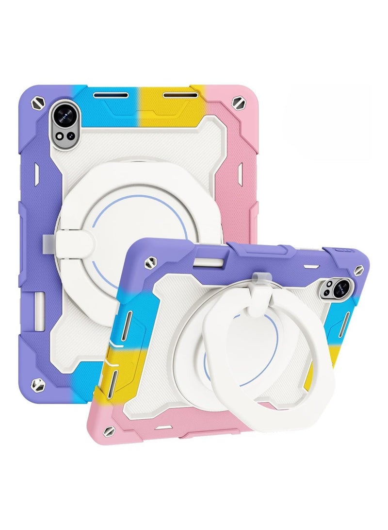 general Silicone Protective Case Compatible with Huawei MatePad 12X 12-inch 2024 Model Features 360° Rotatable Adjustable Handle, Triple-Layer Shockproof and Drop-Resistant Case with Pen Slot