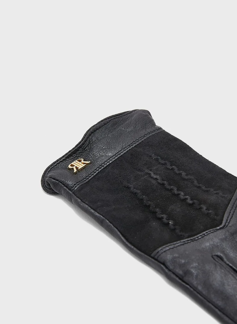 RIVER ISLAND Monogram Mix Gloves