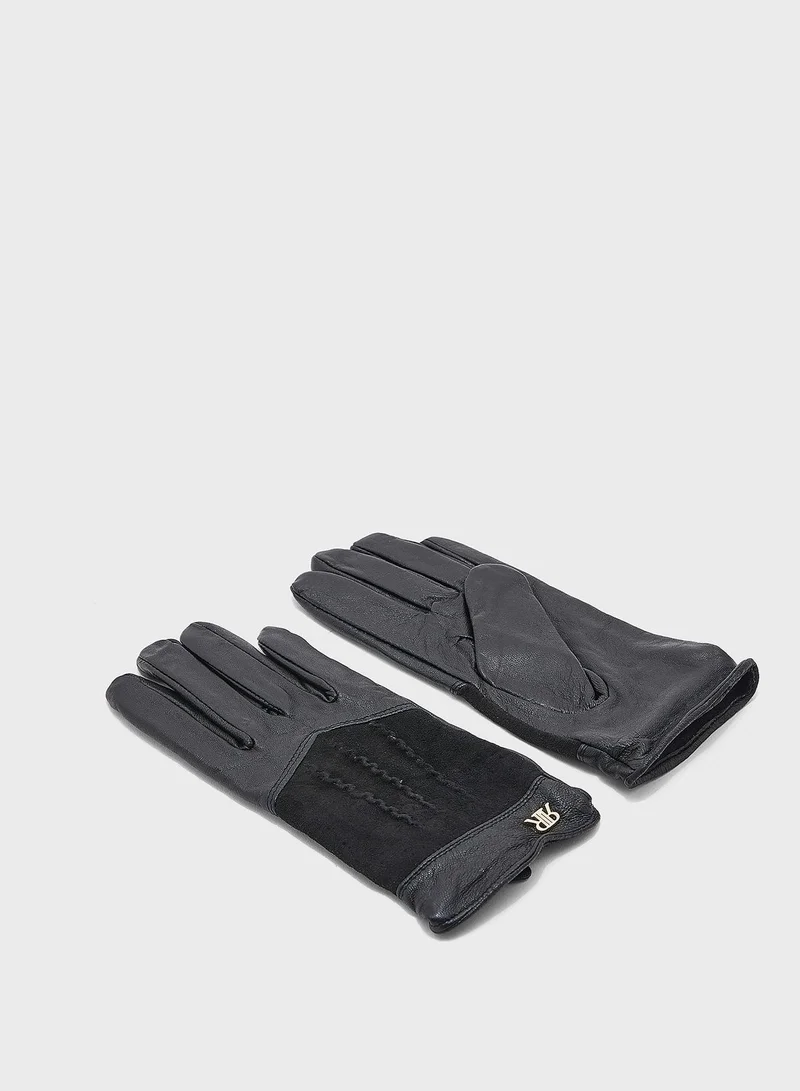 RIVER ISLAND Monogram Mix Gloves