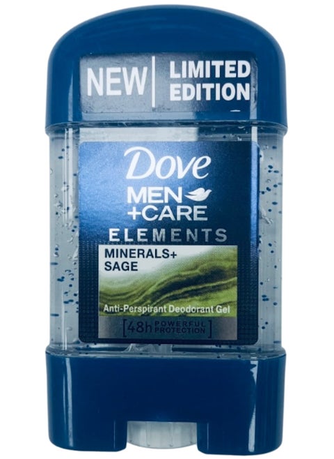 Dove Men + Care Elements Minerals+Sage Gel antiperspirant deodorant with 48 hours effect, 70ml