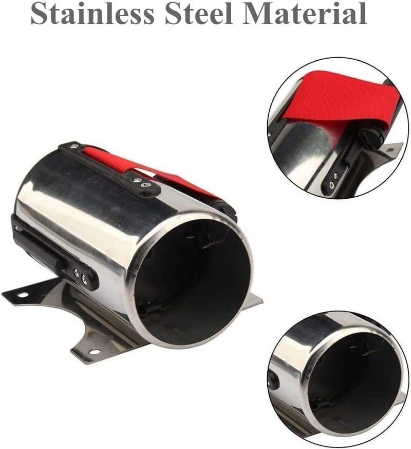 حزام حاجز طوابير مثبت على الجدار، حاجز باب قابل للسحب، حزام حاجز من الشريط الأحمر مثبت على الجدار بطول 300 سم، للاستخدام في الملاعب الرياضية. - Image 4