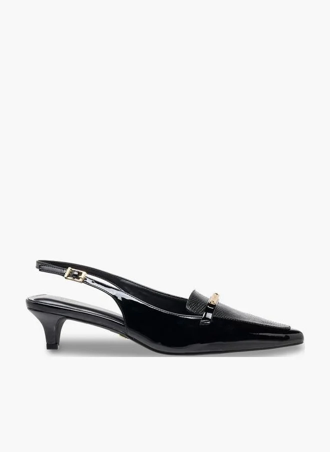 Celeste Women Textured Kitten Heel Shoes