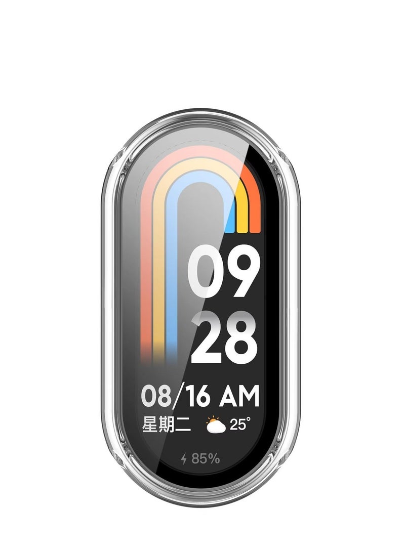 متوافق مع الدخن سوار الذكية 9 / الفرقة 9 NFC PC + خفف من الزجاج حامي الشاشة ضد السقوط الكامل ووتش ( شفافة ) - Image 5