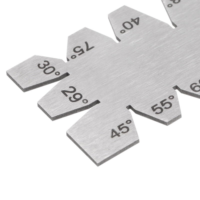 Stainless Steel Angle Template 29 to 90 Degree Thread Cutting Gauge Lathe Tool - Image 5