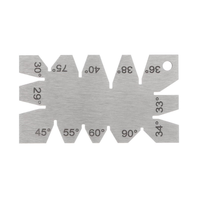 Stainless Steel Angle Template 29 to 90 Degree Thread Cutting Gauge Lathe Tool - Image 3