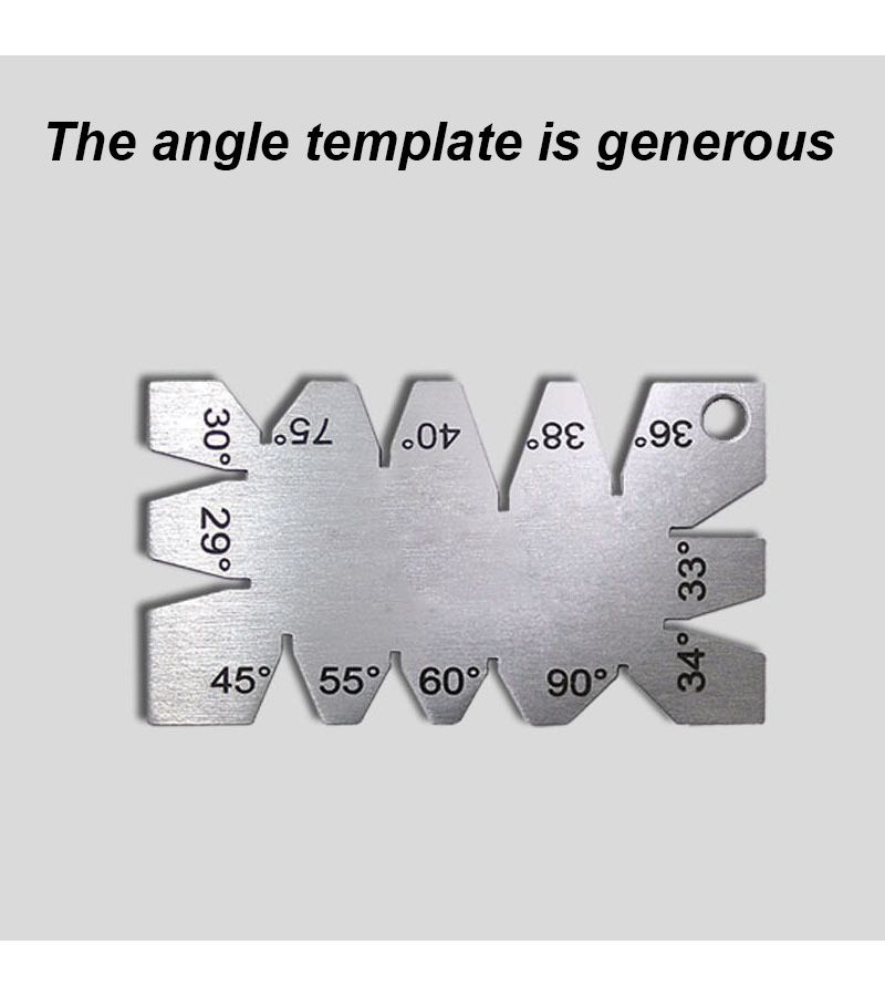 Stainless Steel Angle Template 29 to 90 Degree Thread Cutting Gauge Lathe Tool - Image 2