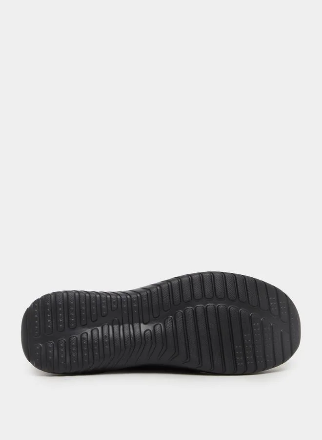 Styli Knitted Slip In Lace Up Sneakers