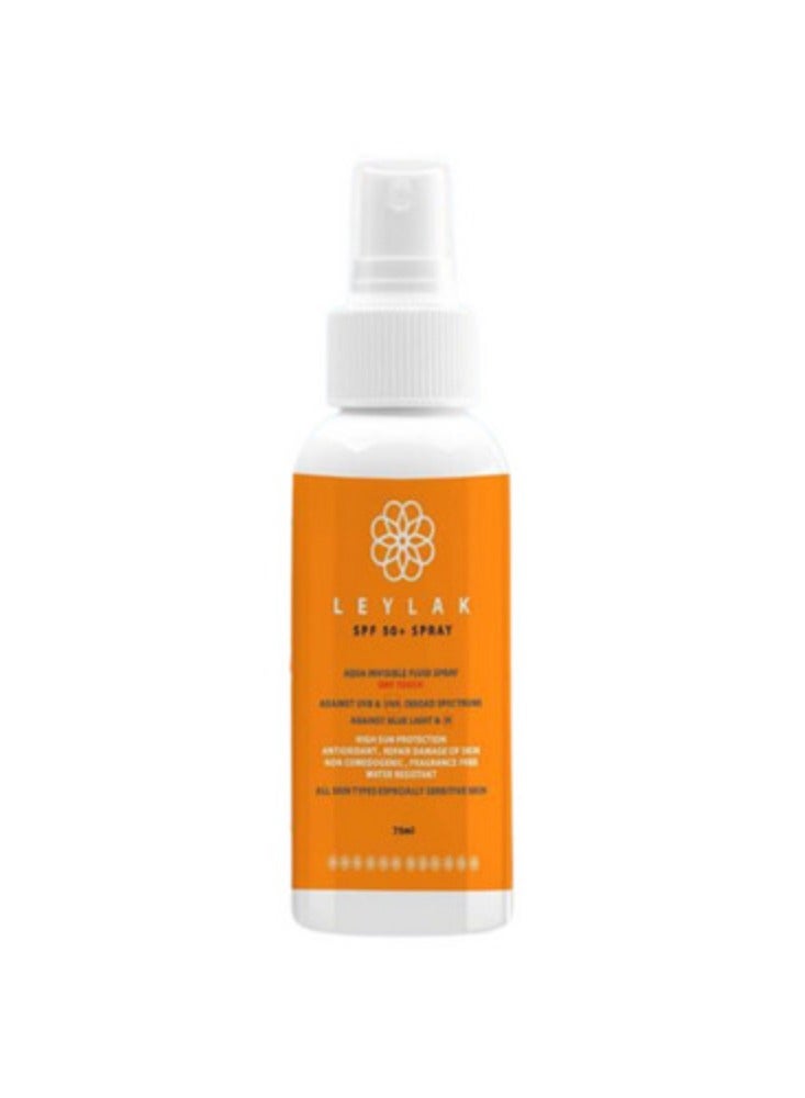 Leylak Spf 50+ Spray Aqua Invisible Fluid Spray Dry Touch 50 ML - Image 1